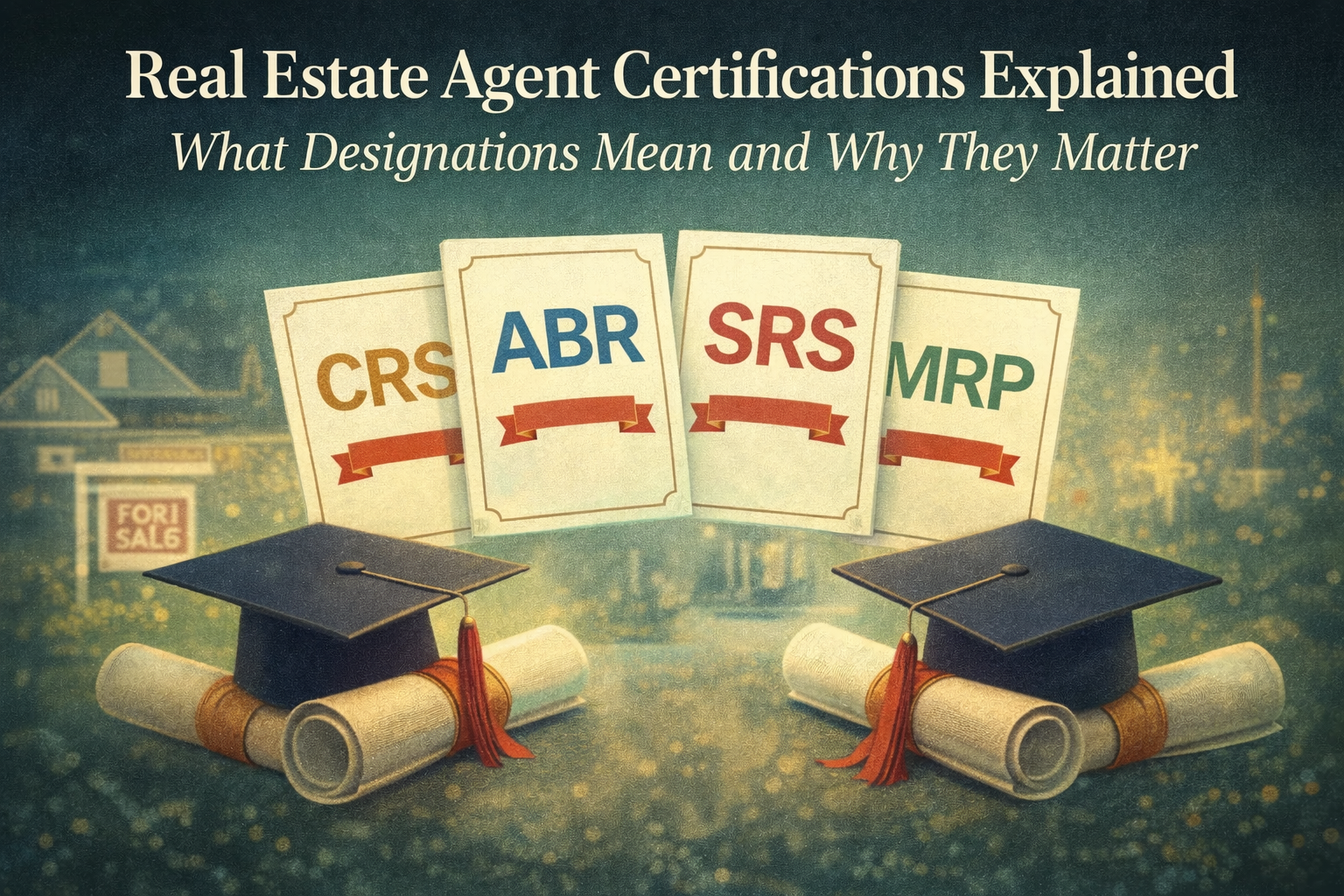 Real Estate Agent Certifications Explained